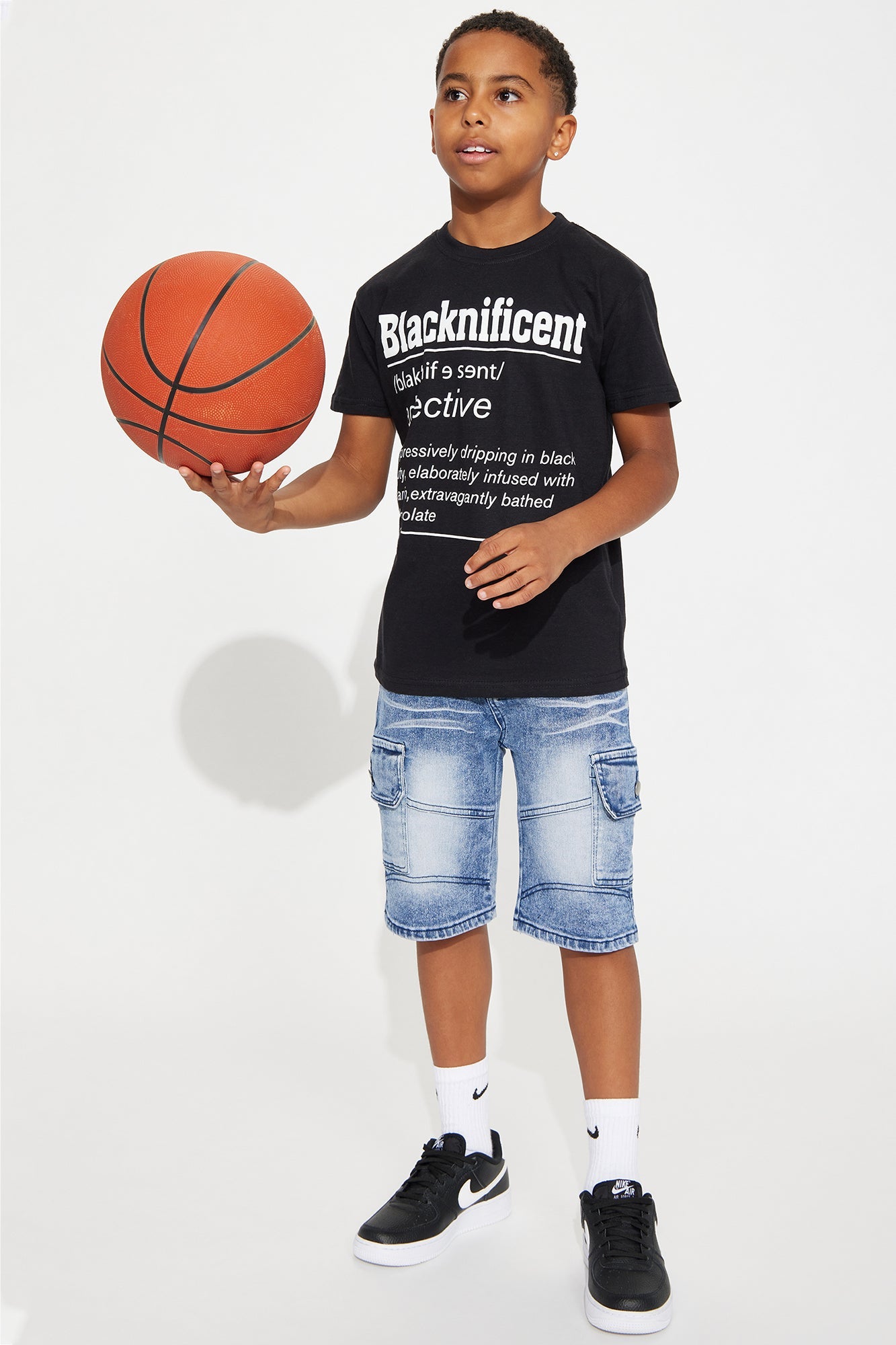 Mini Blacknificent Short Sleeve Tee - Black