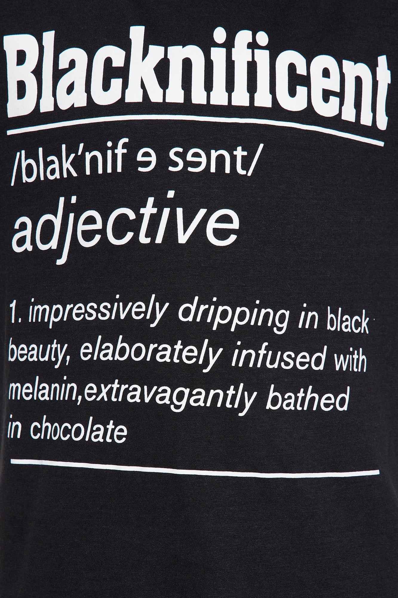 Mini Blacknificent Short Sleeve Tee - Black