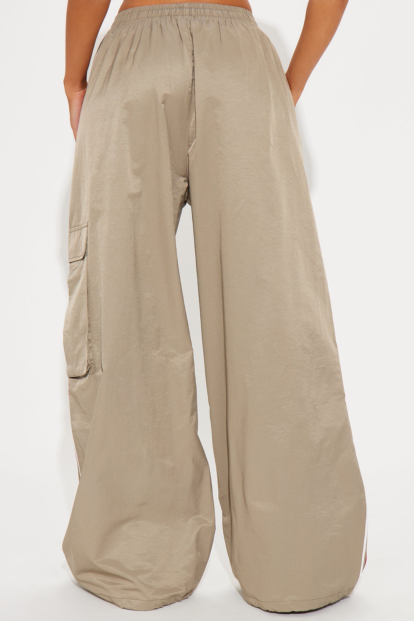 What She Said Windbreaker Track Pant - Charcoal