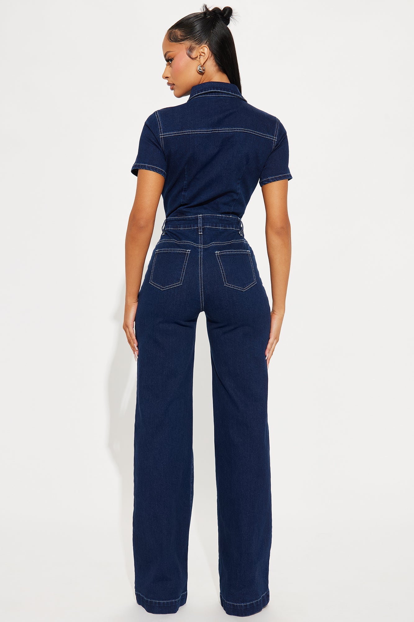 Adrianna Denim Jumpsuit - Dark Wash