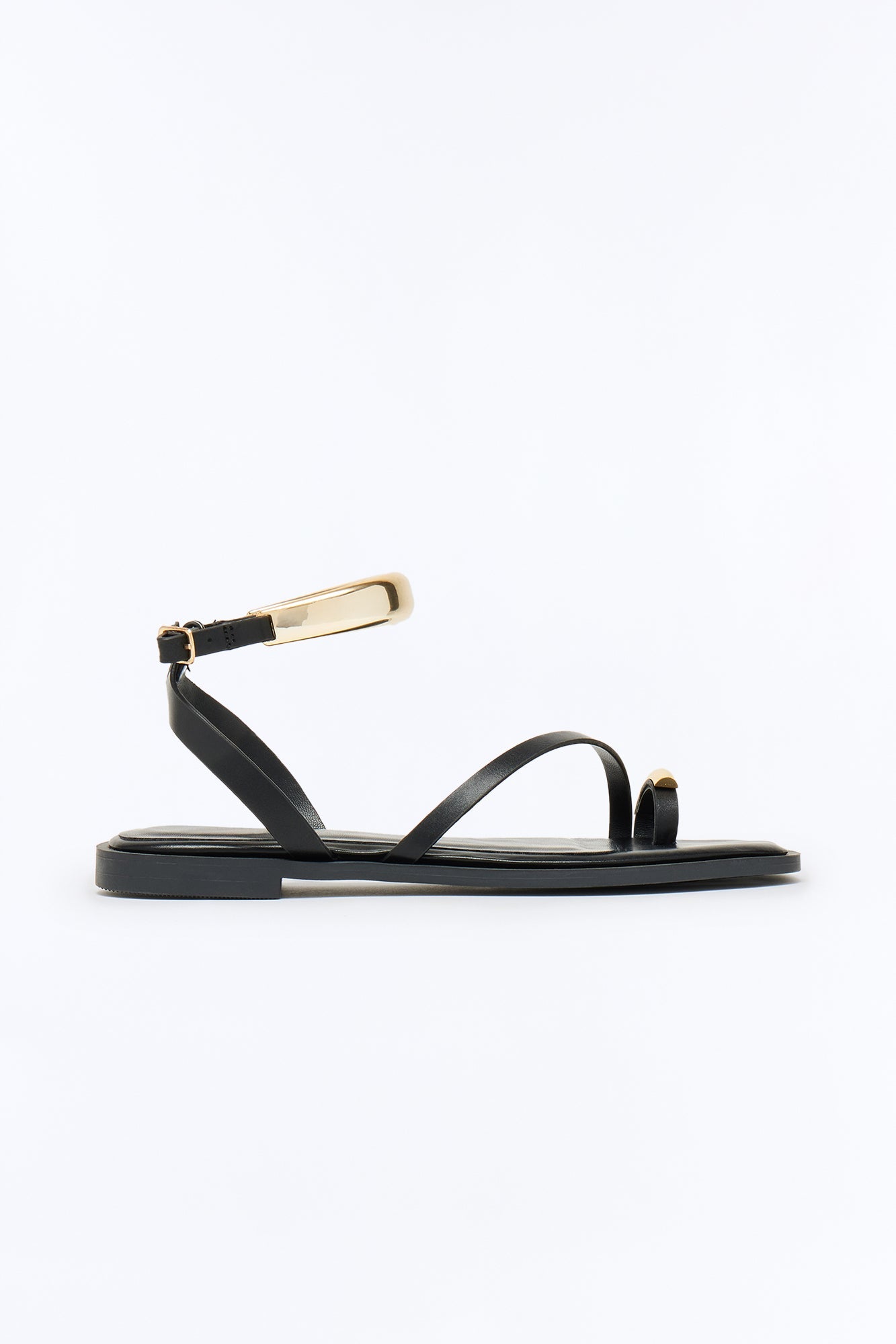 Balboa Hardware Toe Ring Sandals - Black
