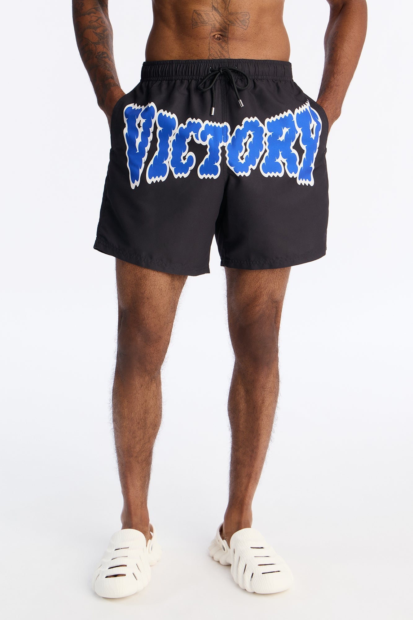 Victory Swim Trunk 7″ - Black/Blue