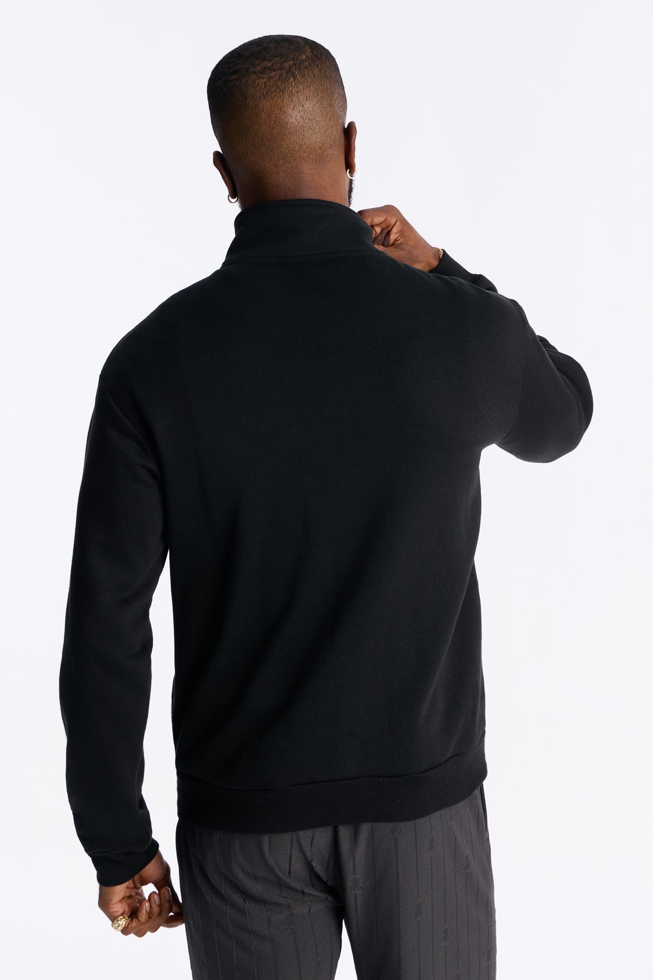 Built For Success Quarter Zip Sweatshirt - Black