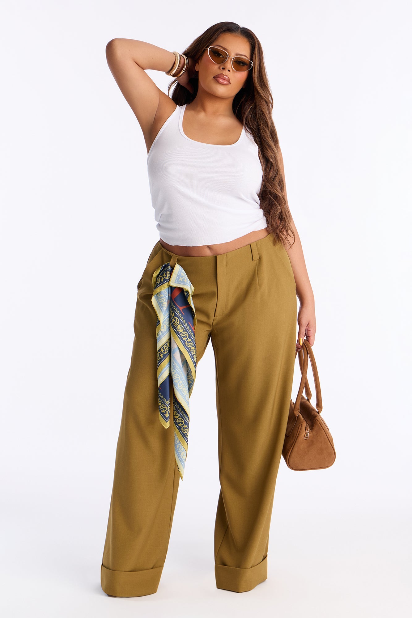 So Professional Low Rise Trouser Pants 33″ - Olive