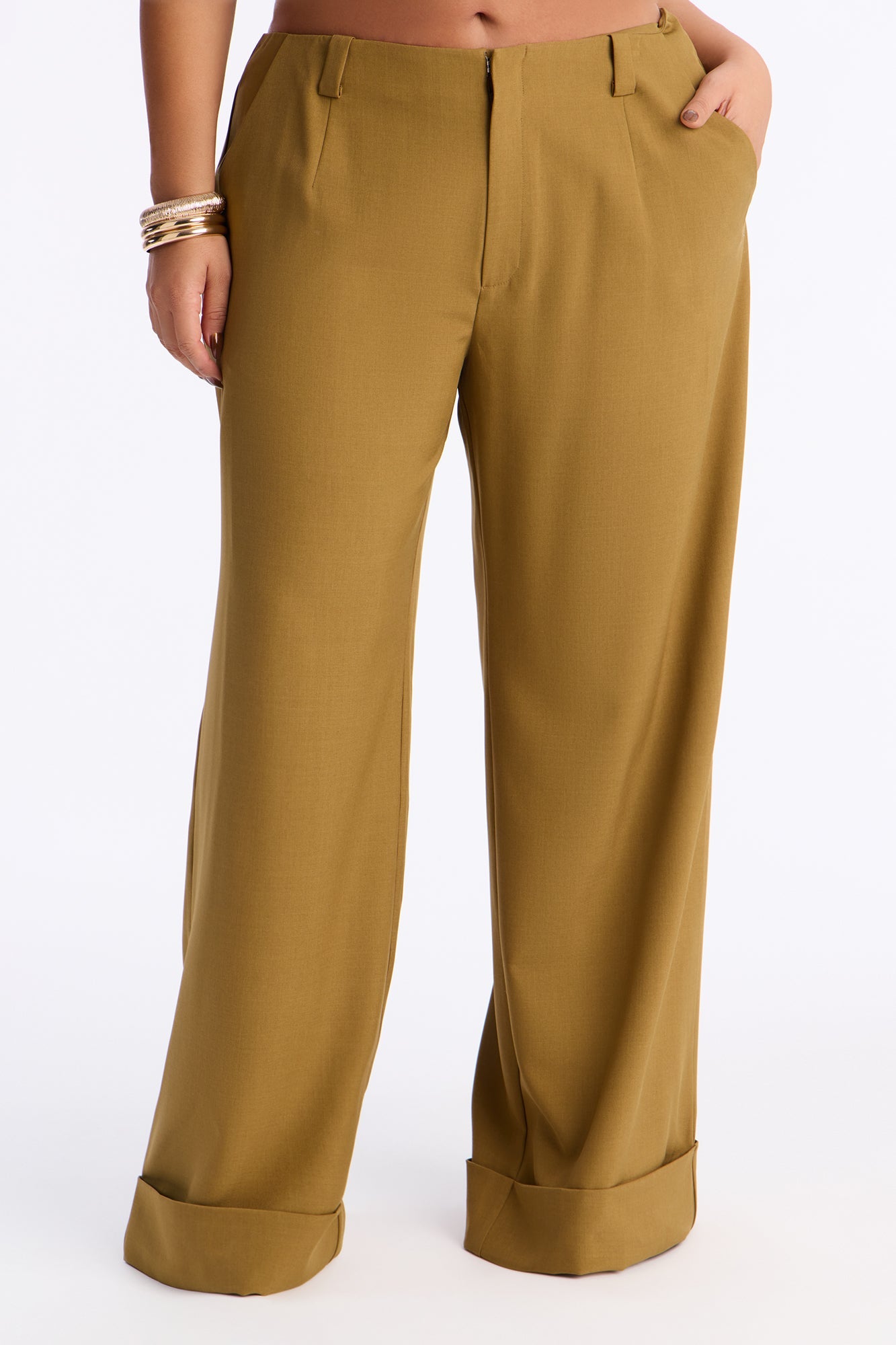 So Professional Low Rise Trouser Pants 33″ - Olive