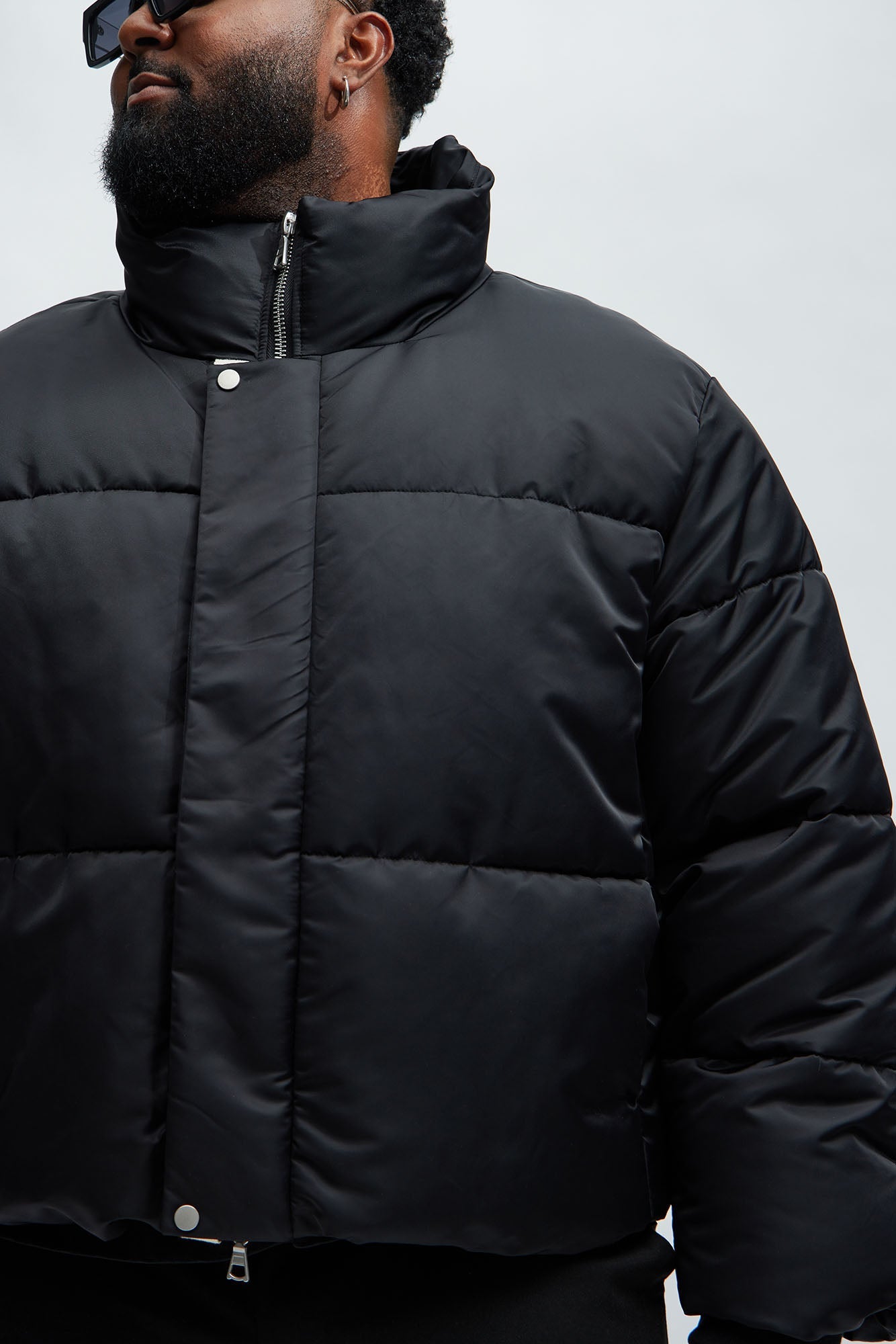 Norton Cropped Puffer - Black