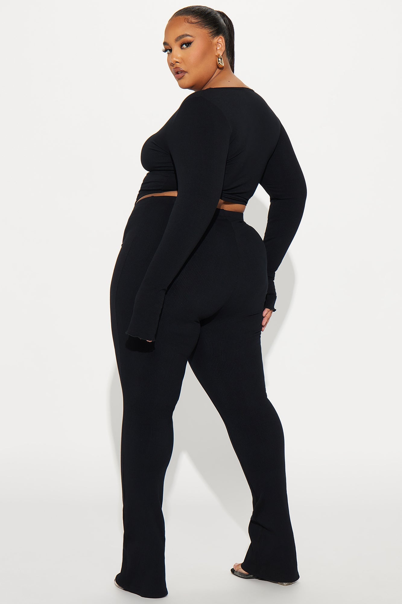 Kira Snatched Pant Set - Black