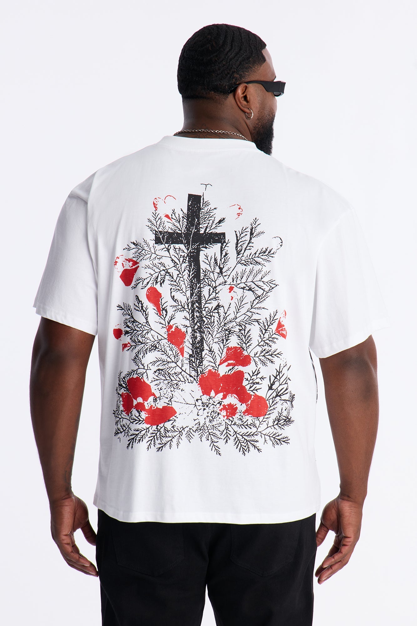 Oversized At The Cross Short Sleeve Tee - White