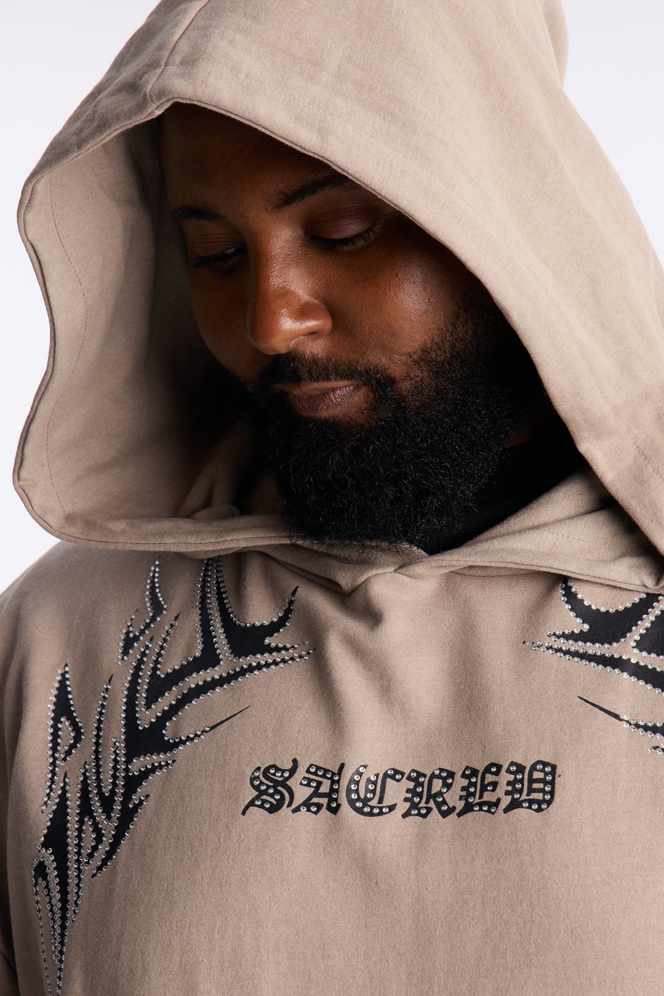 Sacred Verse Hoodie - Tan
