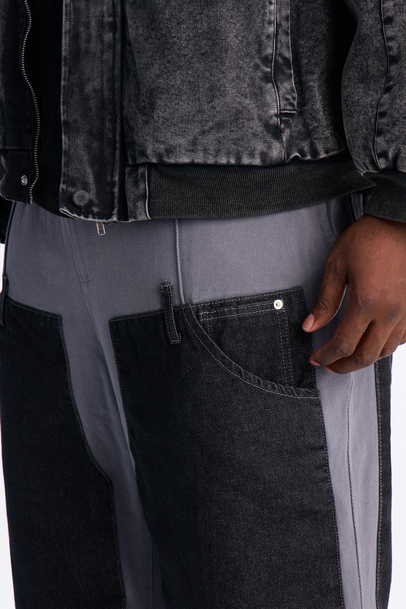 Straight Assemblage Hybrid Pant - Blue/combo