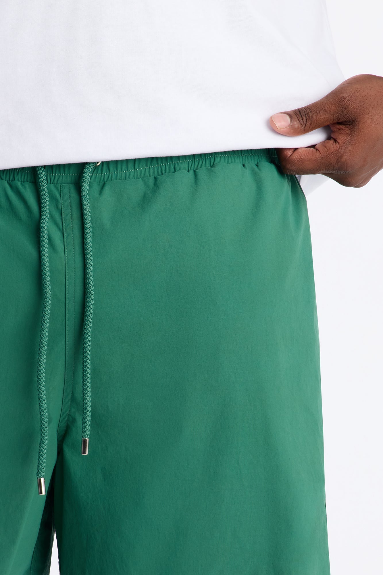 Montez Stretch Swim Trunk 7″ - Hunter Green