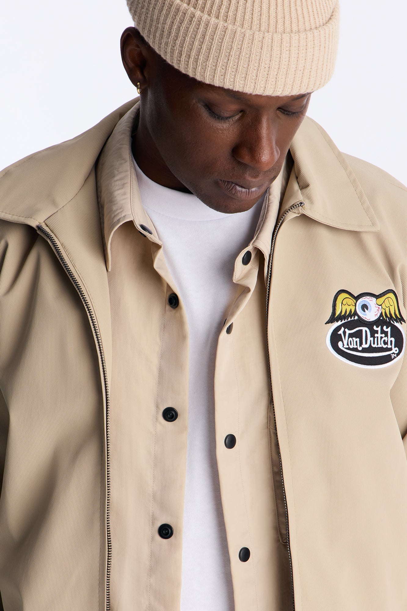 Von Dutch Kulture Bomber Jacket - Khaki
