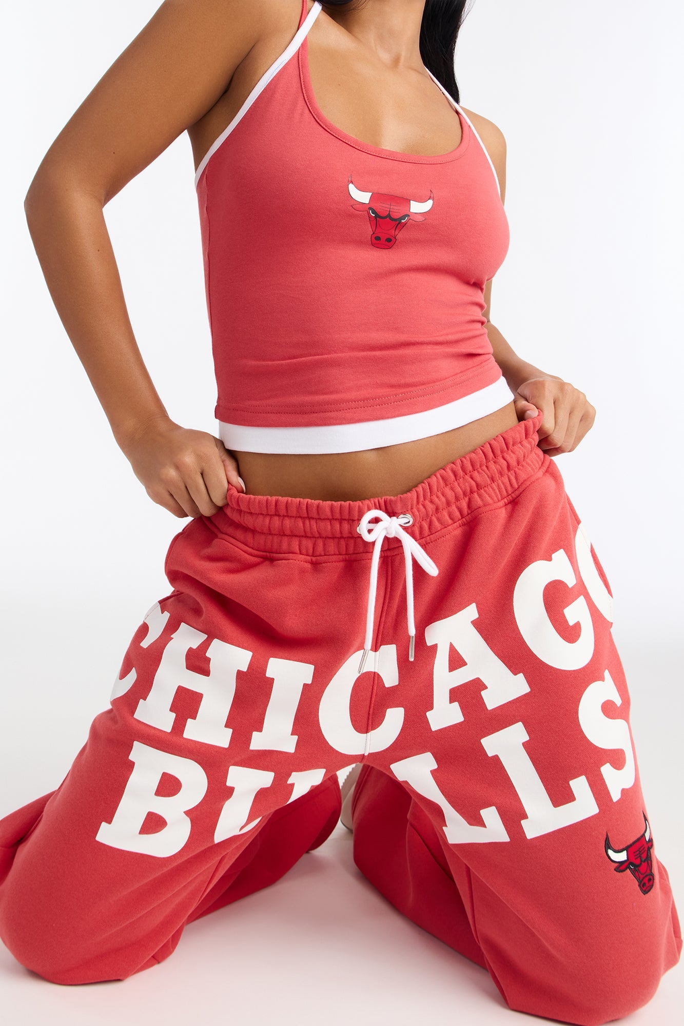 NBA Chicago Bulls Wide Leg Pant - Red