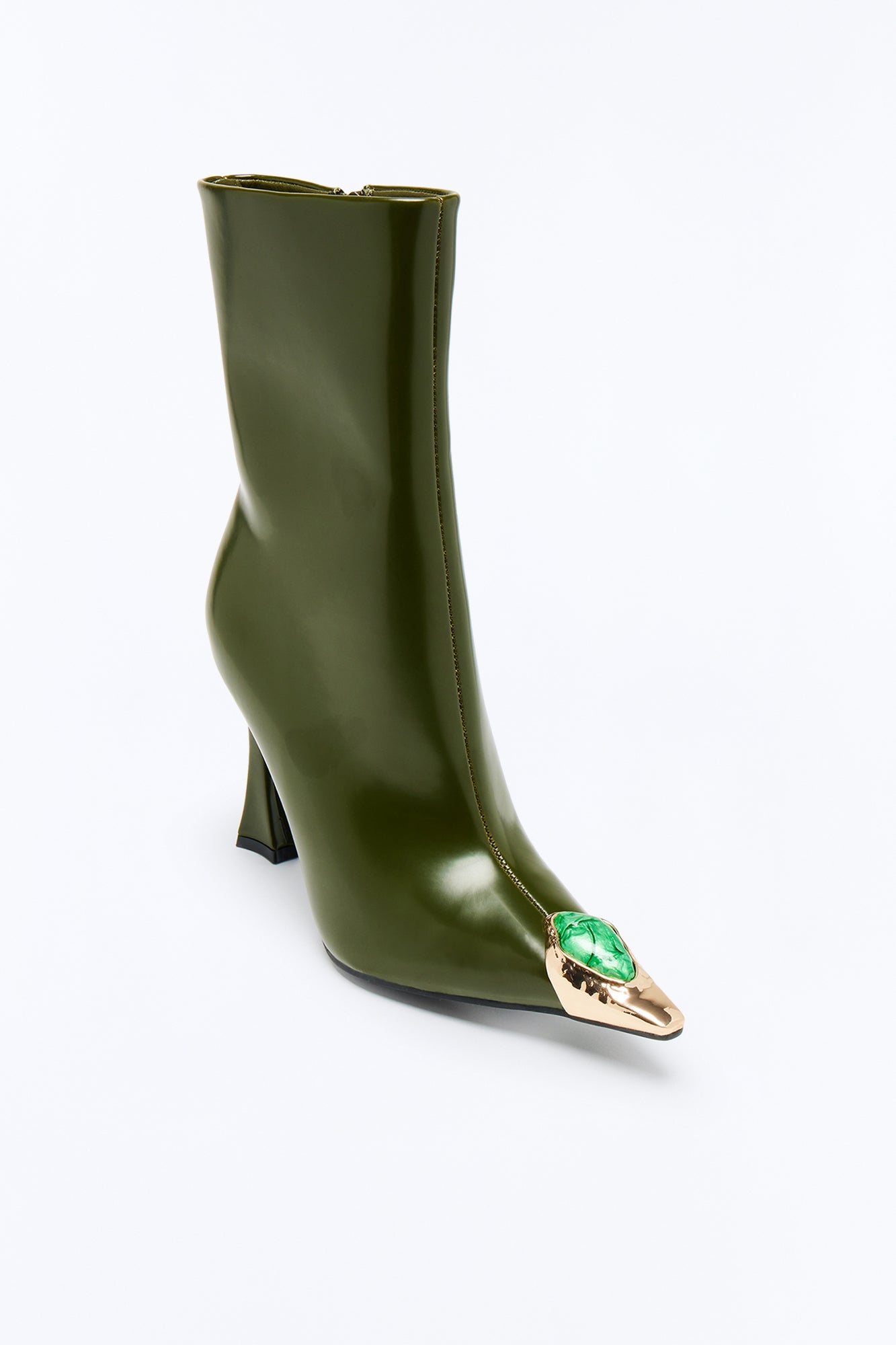 Stone Age Jewel Booties - Green