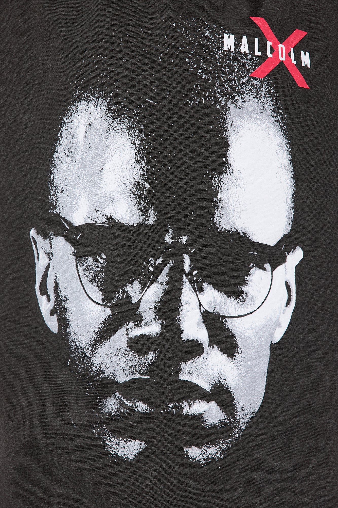 Mini Malcolm X Education Is The Passport To The Future Short Sleeve Tee - Black Wash