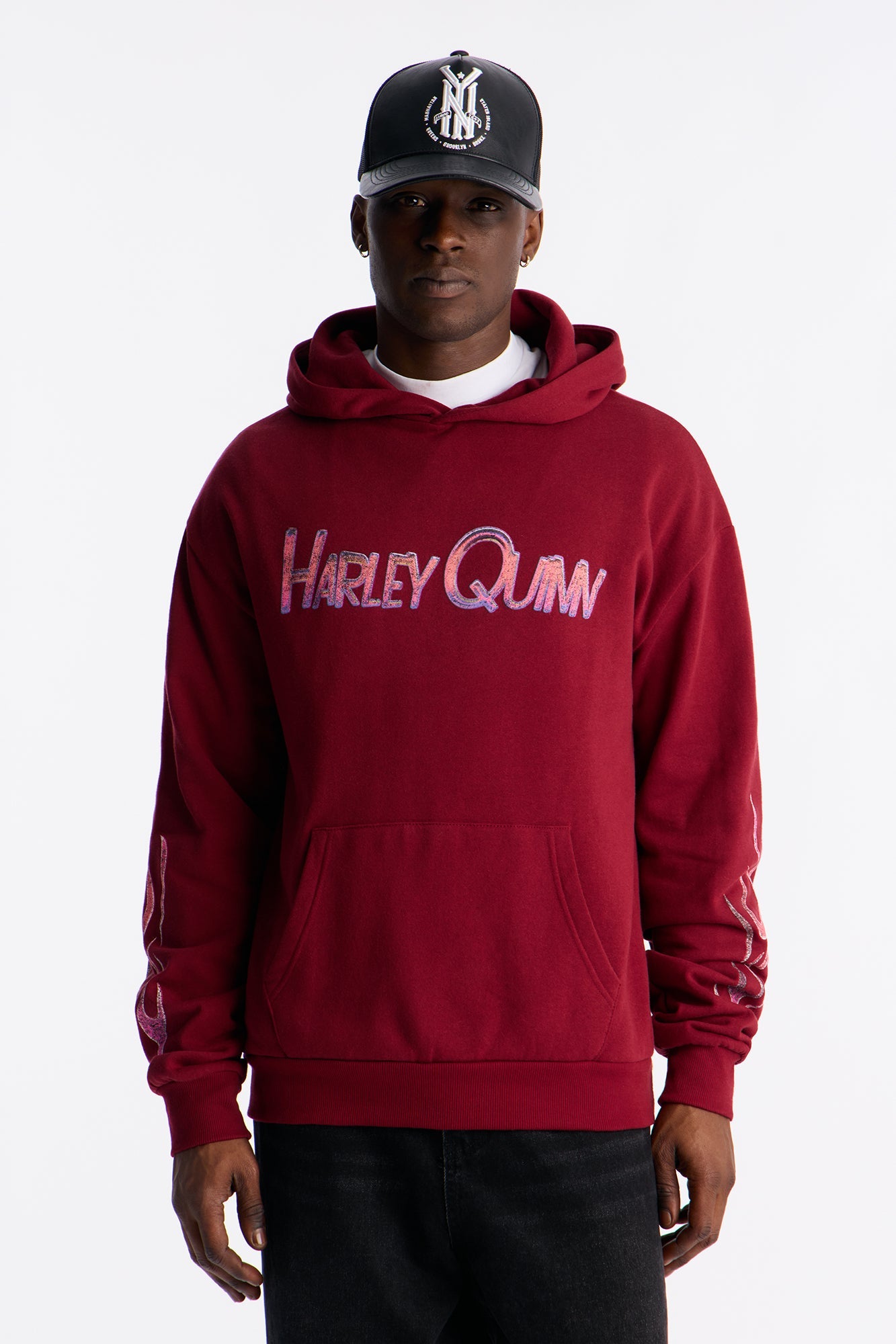 DC Harley Quinn Hoodie - Burgundy