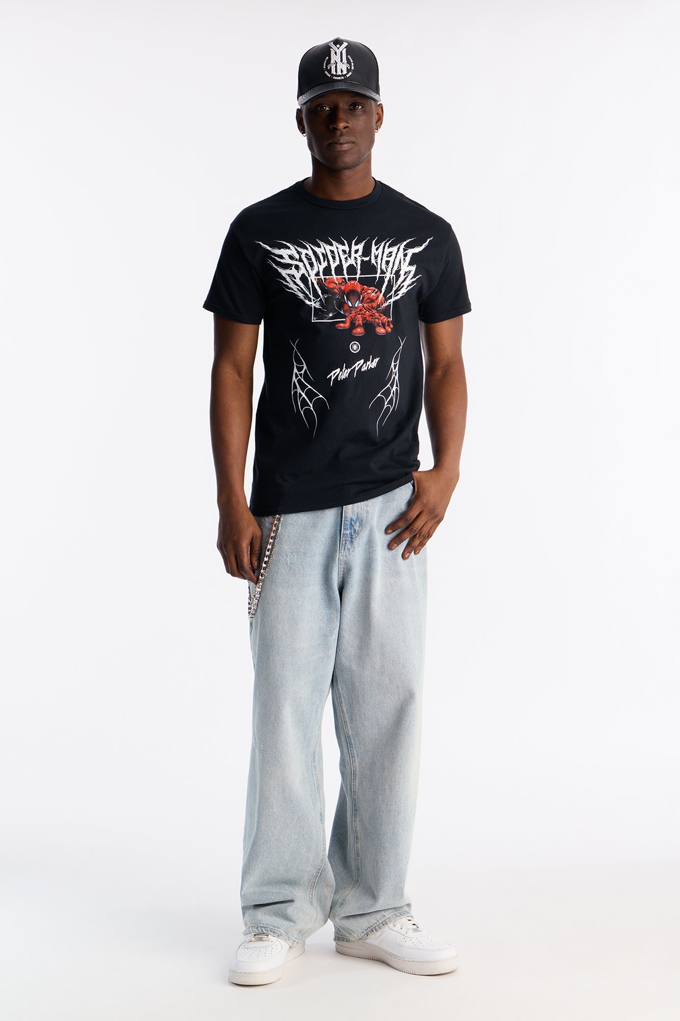 Spider Man Peter Parker Short Sleeve Tee - Black