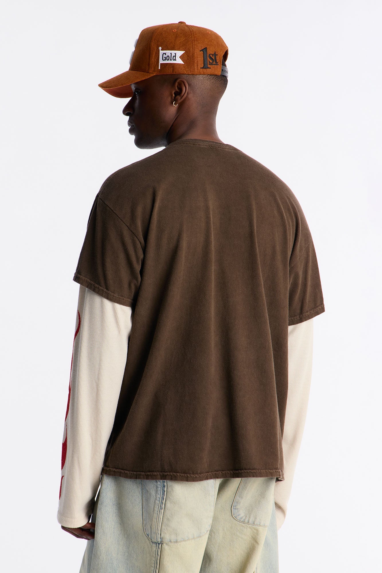 Brooklyn Racing 2fer Long Sleeve Tee - Chocolate