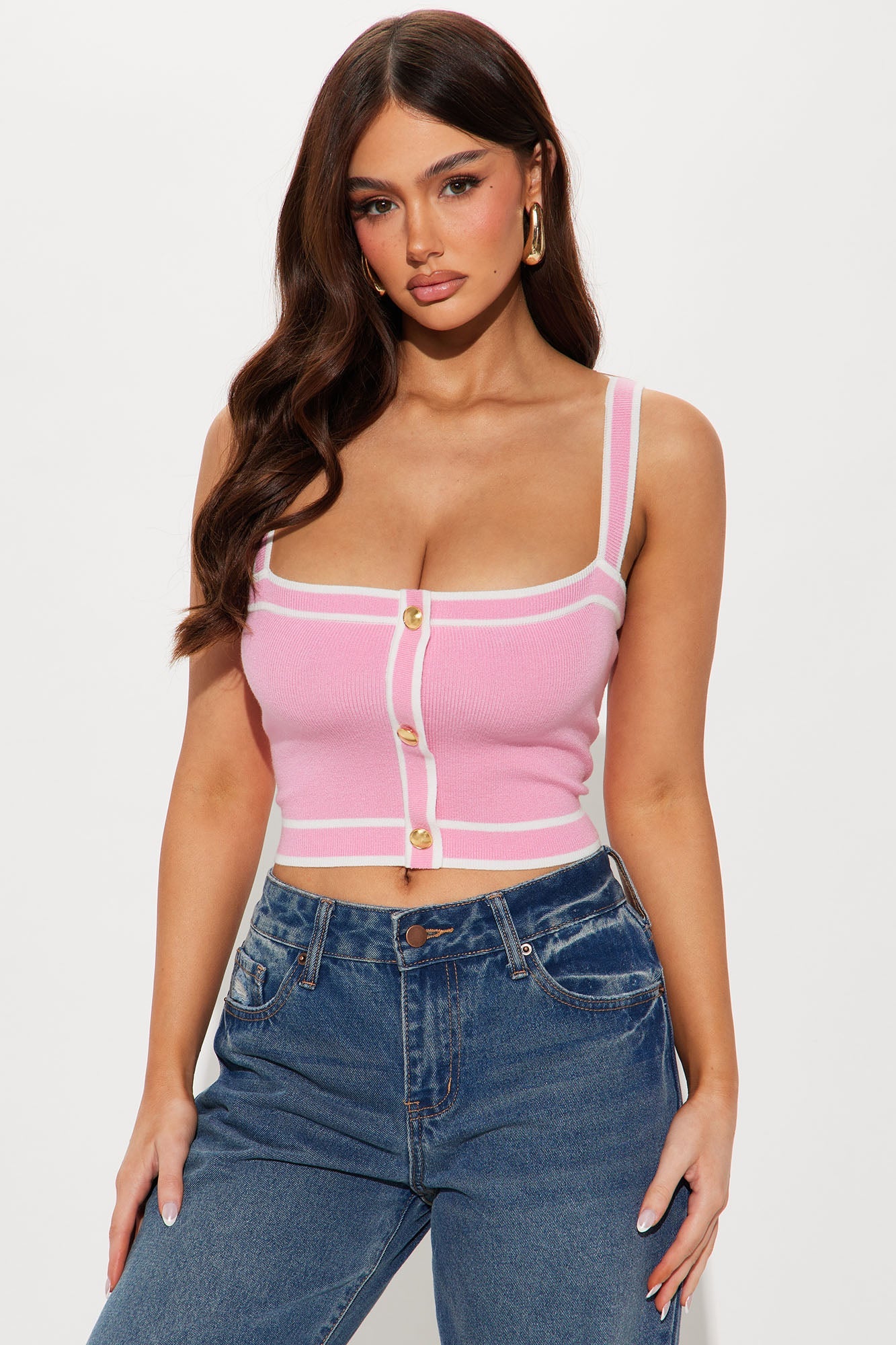 Lunch In Paris 2 Piece Sweater - Pink/combo