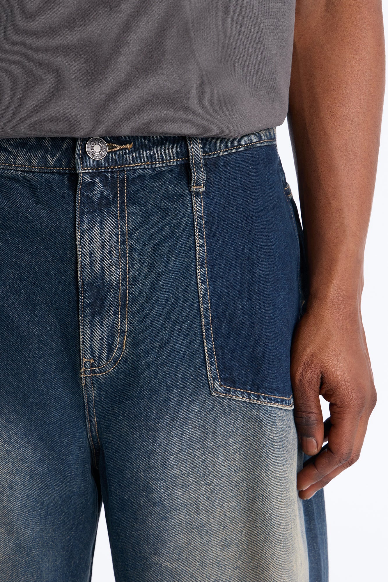 Baggy Drift Denim Short - Dark Wash