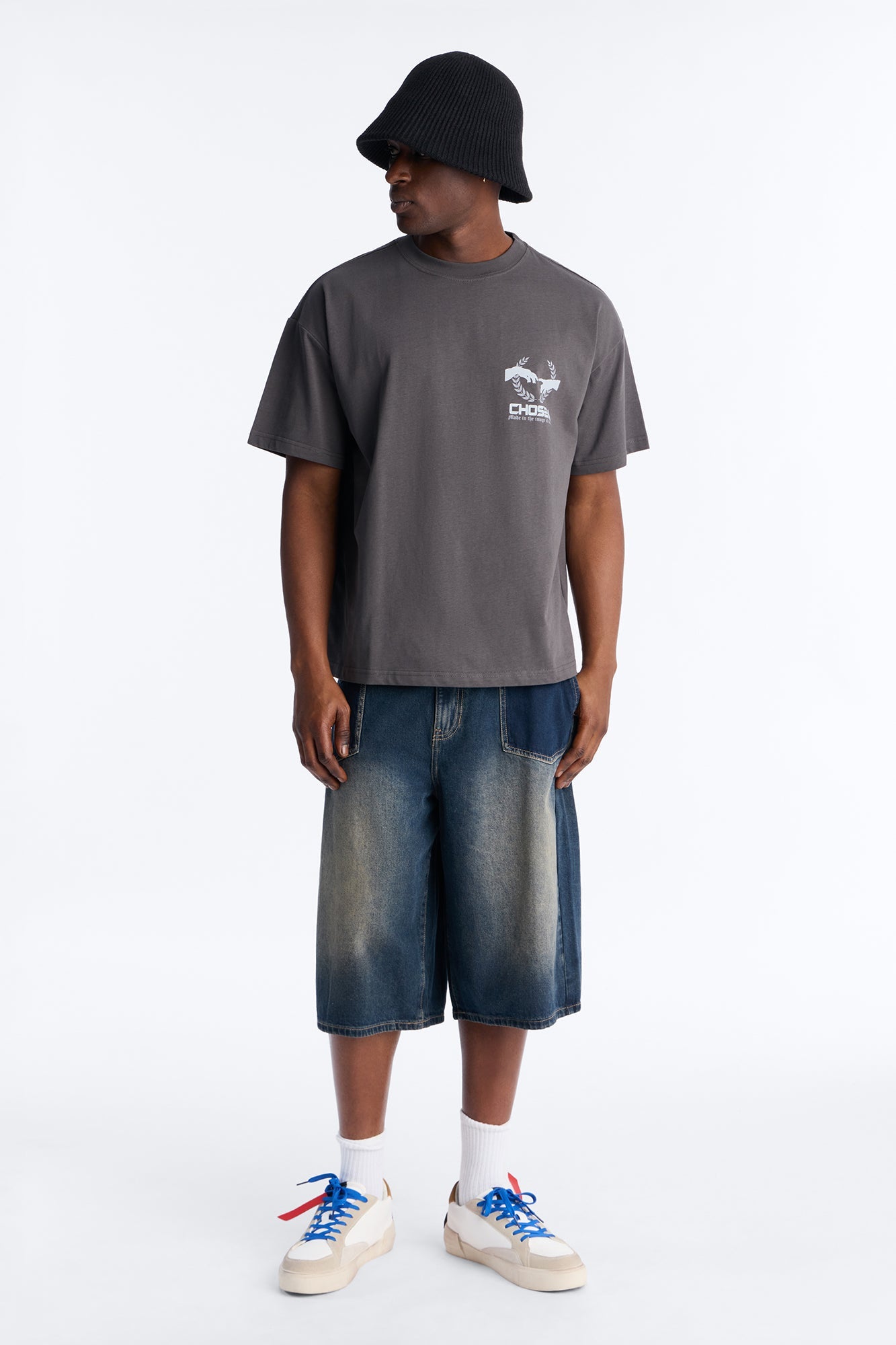 Baggy Drift Denim Short - Dark Wash
