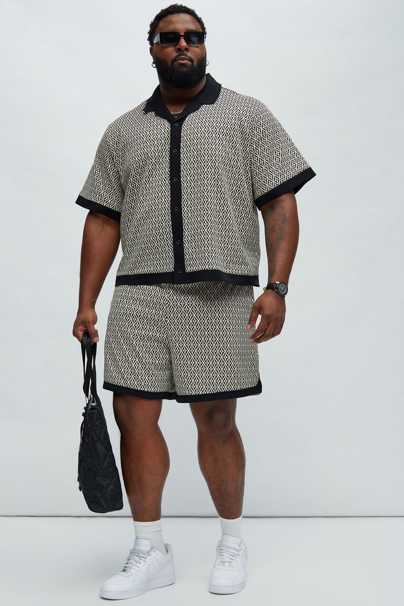 Rushmore Knit Shirt - Black/combo