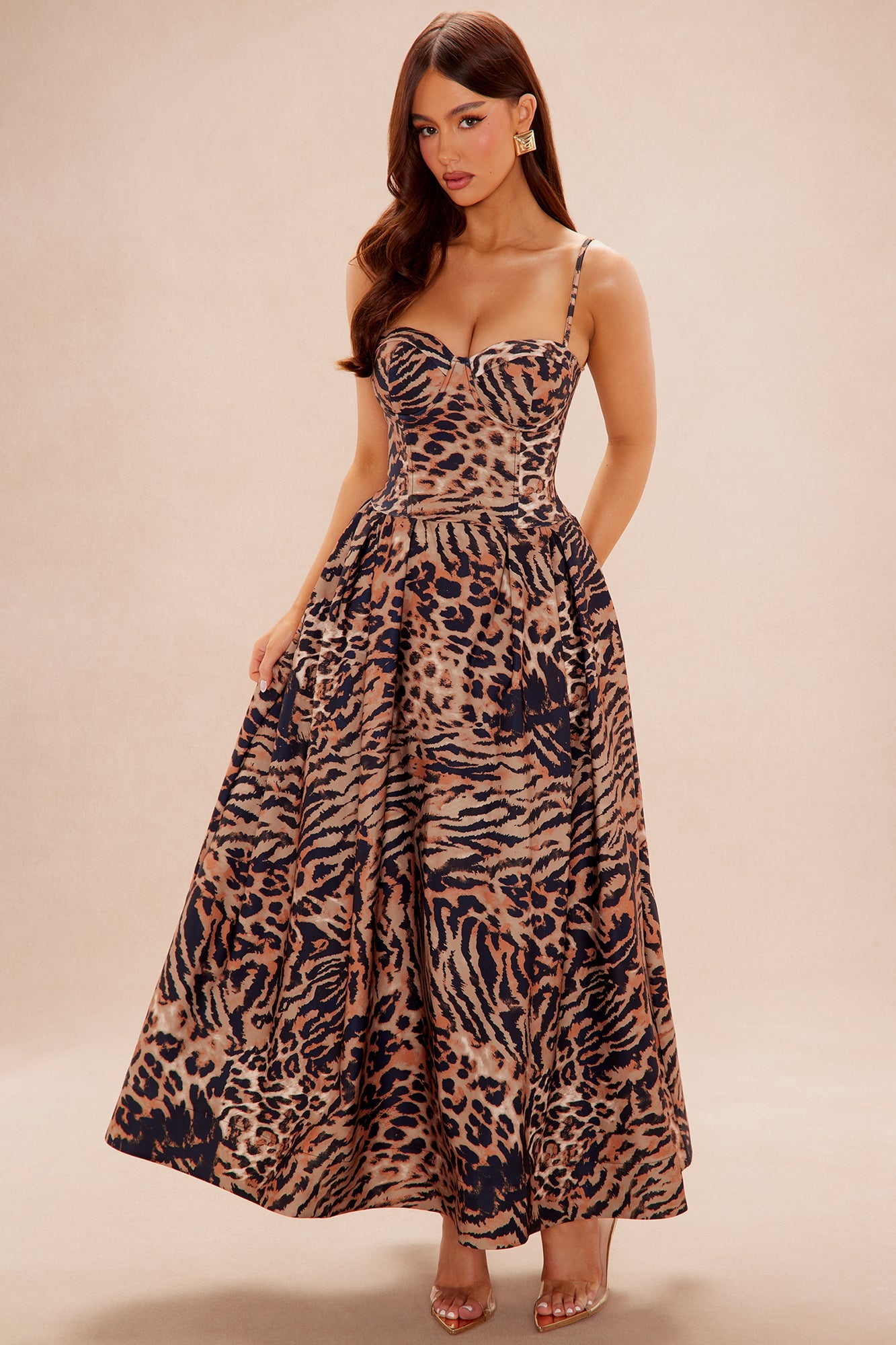 Scarlett Leopard Maxi Dress - Leopard