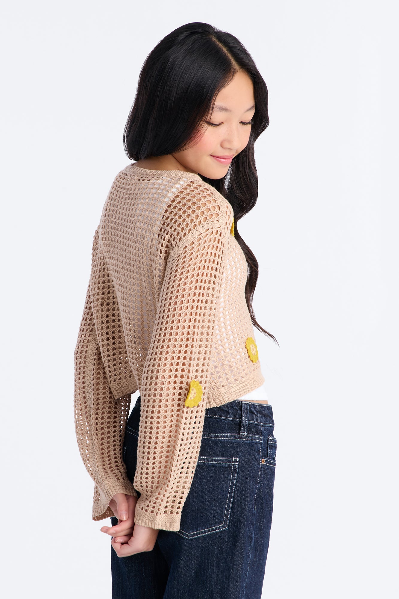 Mini Flowers For You 2Fer Top - Sand/combo