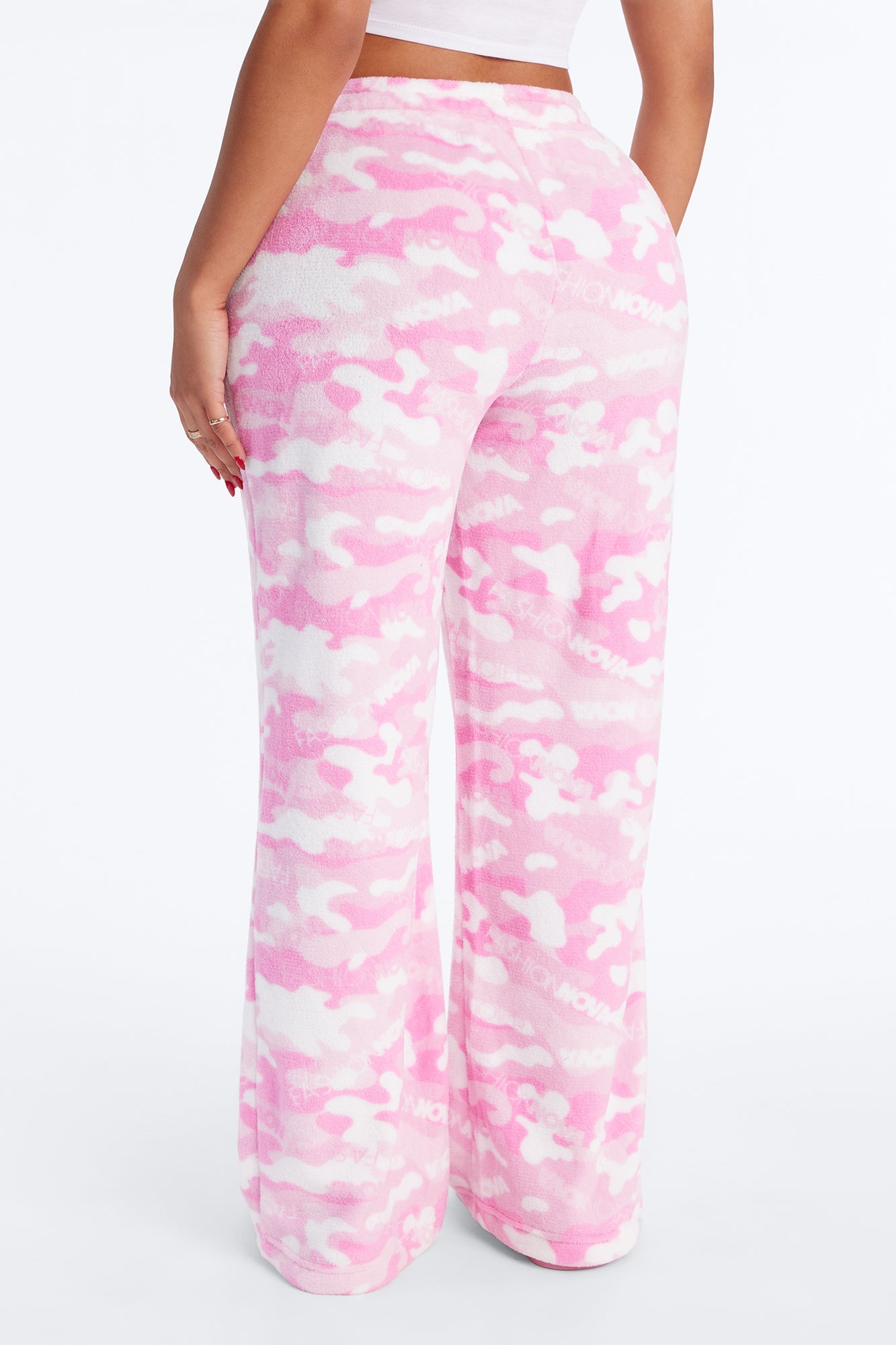 Nova Camo Plush PJ Pants - Pink