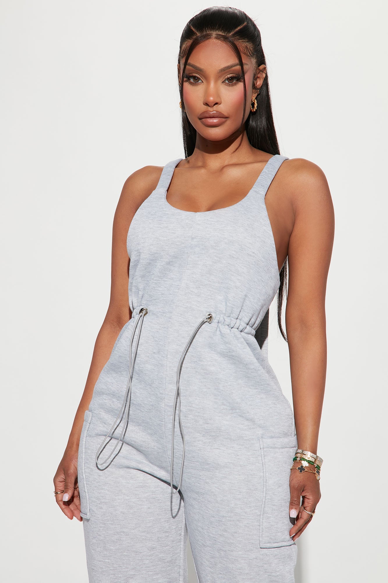 Felicia Cozy Jumpsuit - Heather Grey