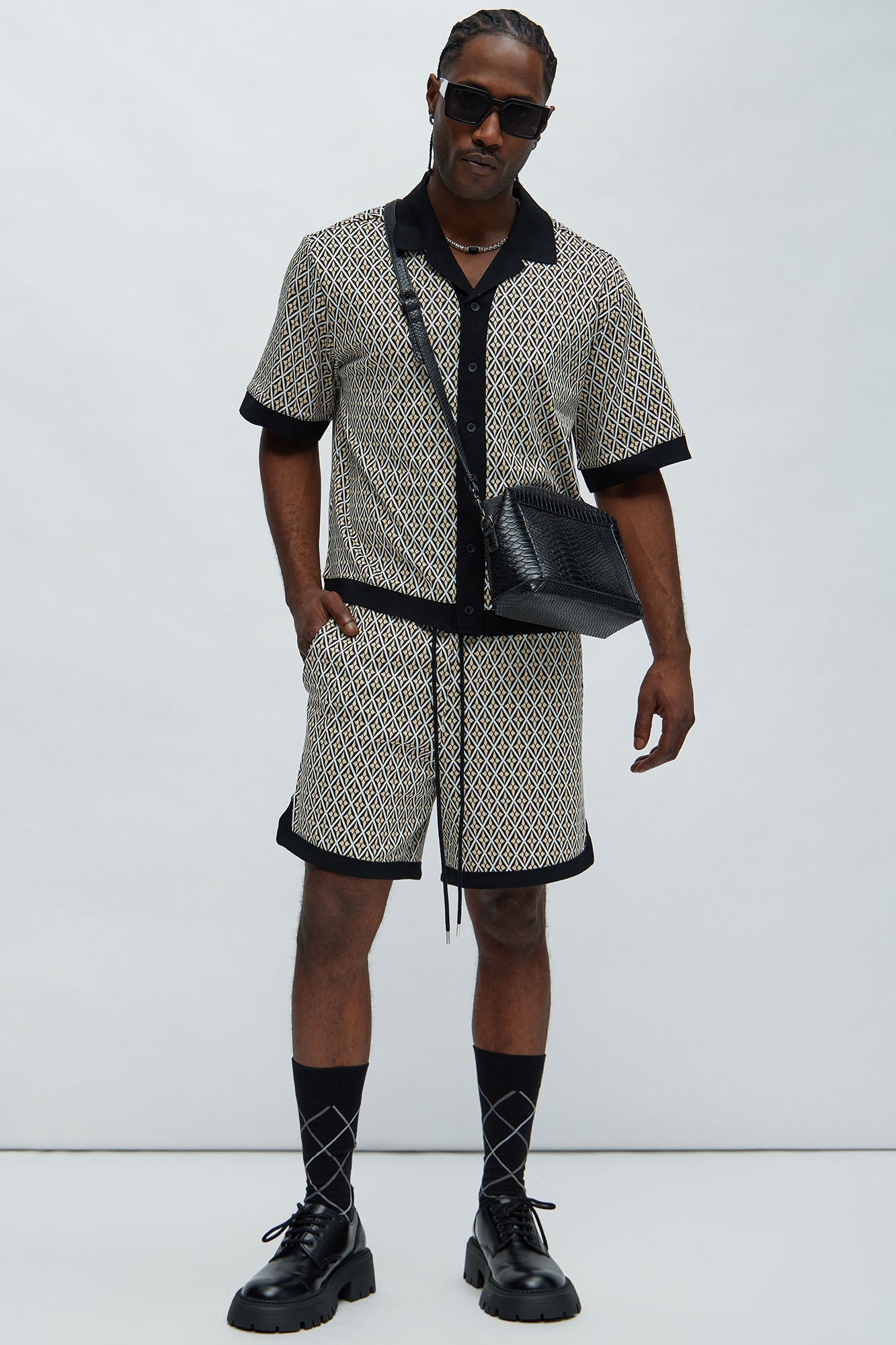 Rushmore Knit Shirt - Black/combo