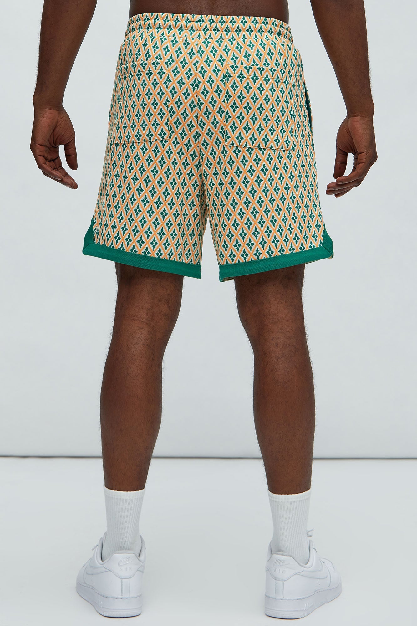 Rushmore Knit Warmup Shorts - Green/combo