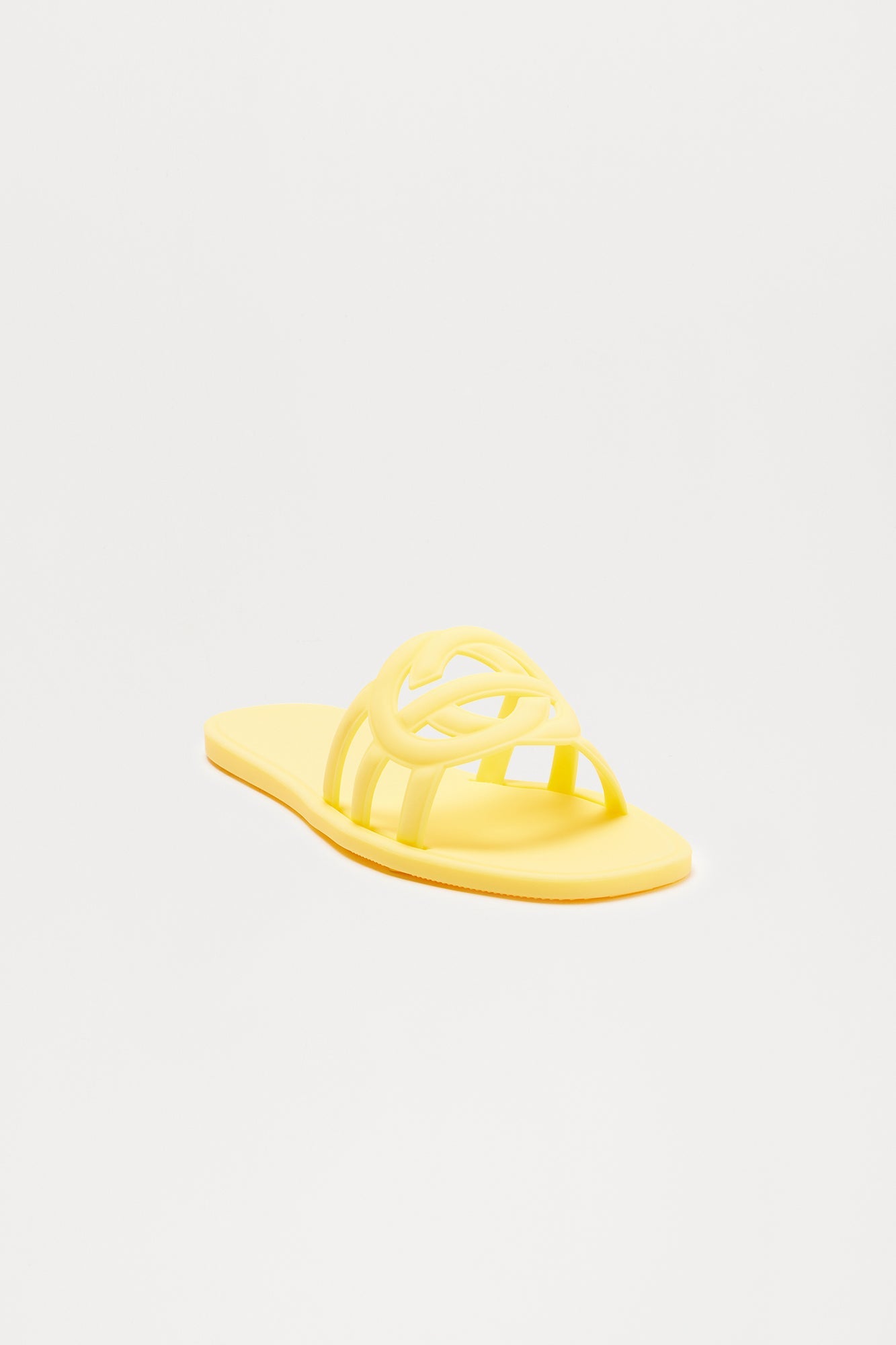 Peachy Slip On Sandals - Butter Yellow