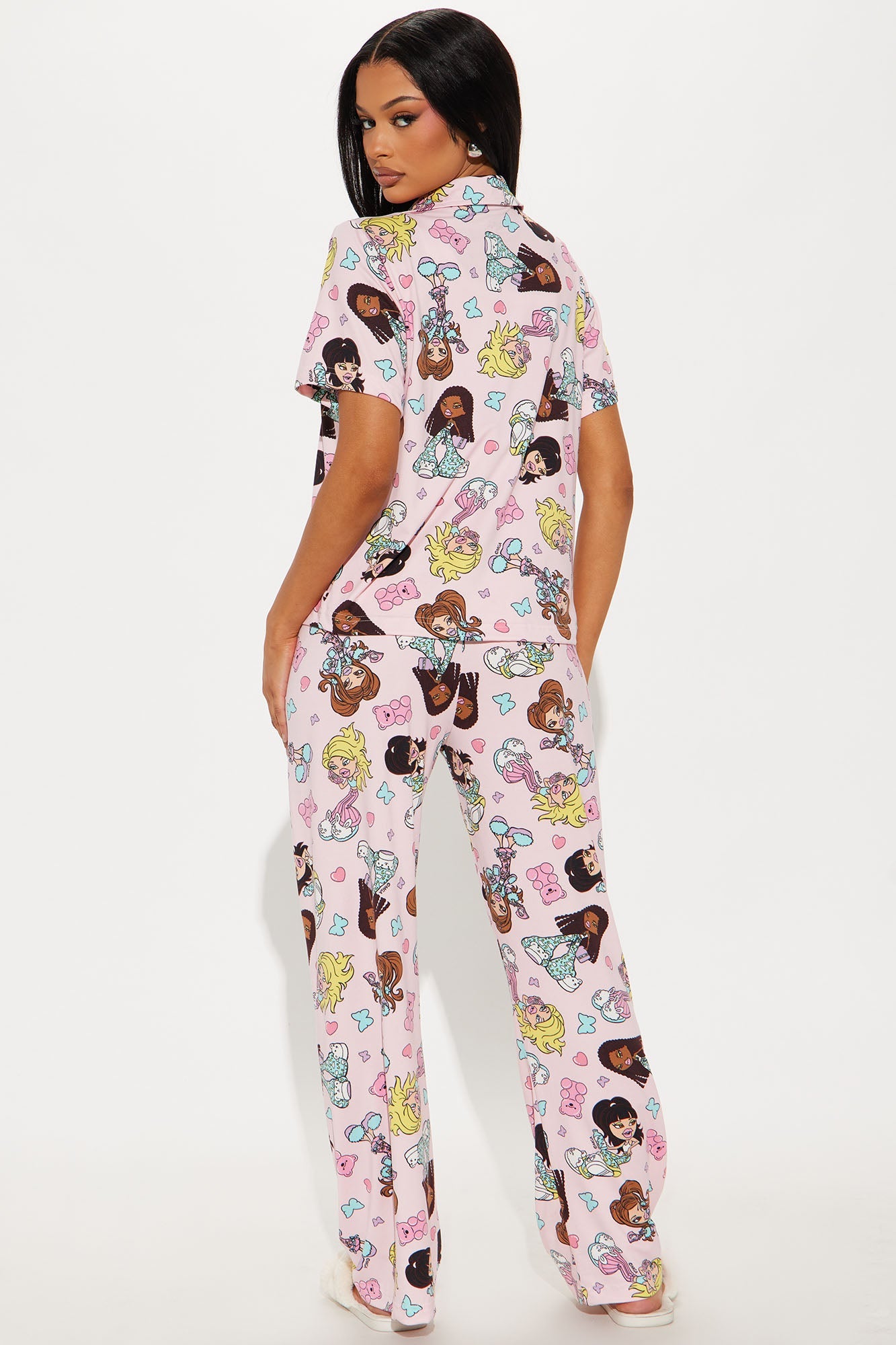 Bratz Slumber Party PJ Pant Set - Pink/combo
