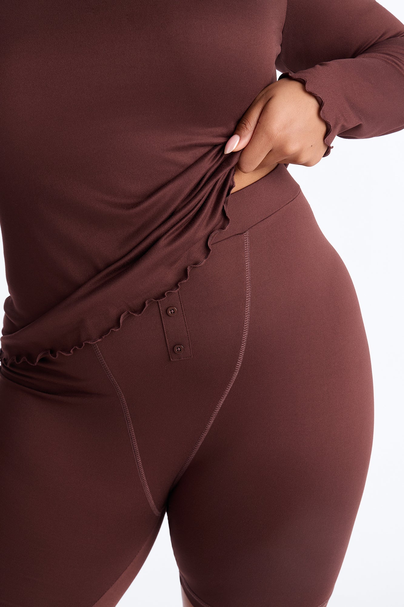Between Us PJ Boxer Short Set - Chocolate