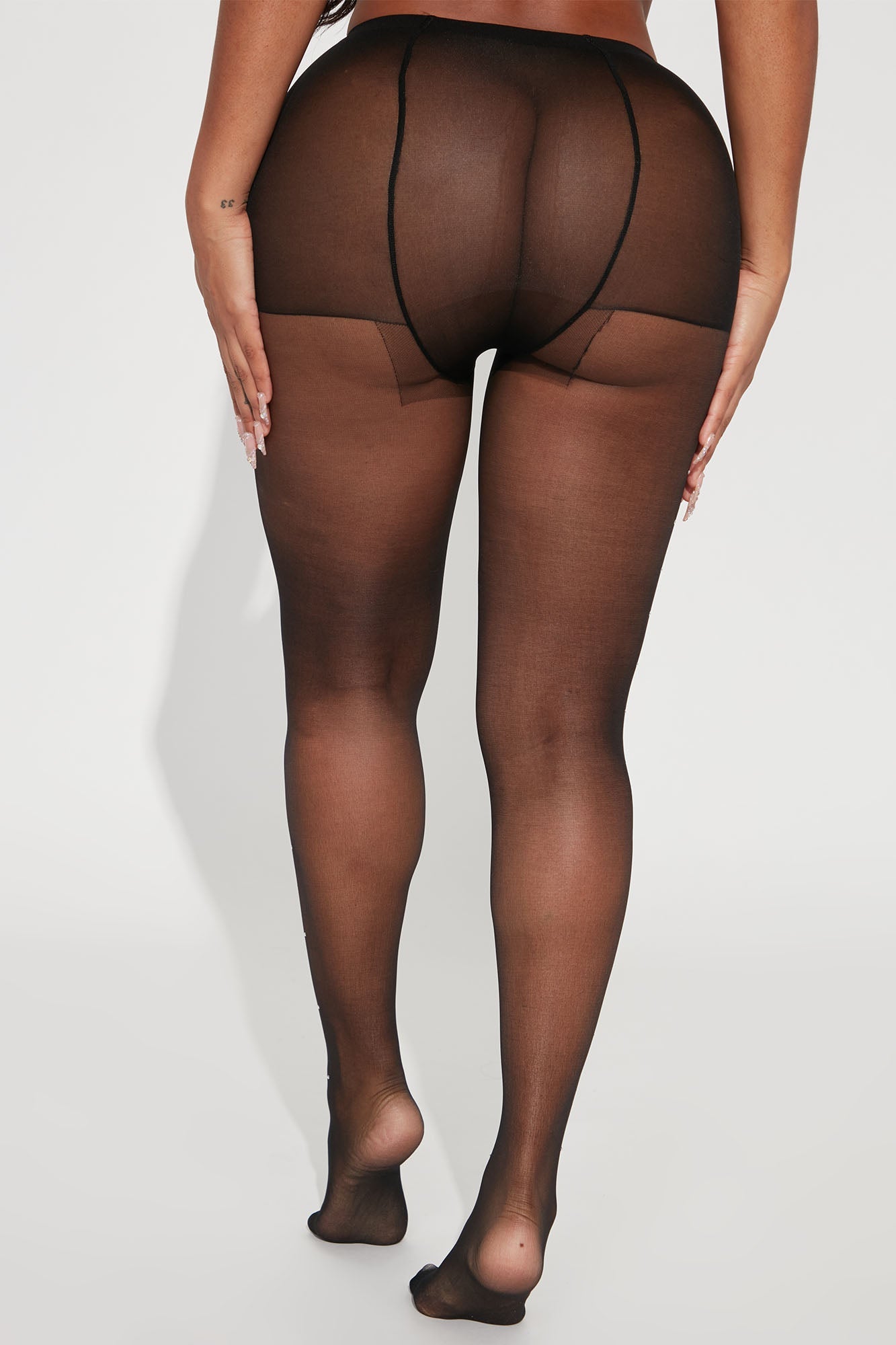 All I Do Is Shimmer Tights - Black