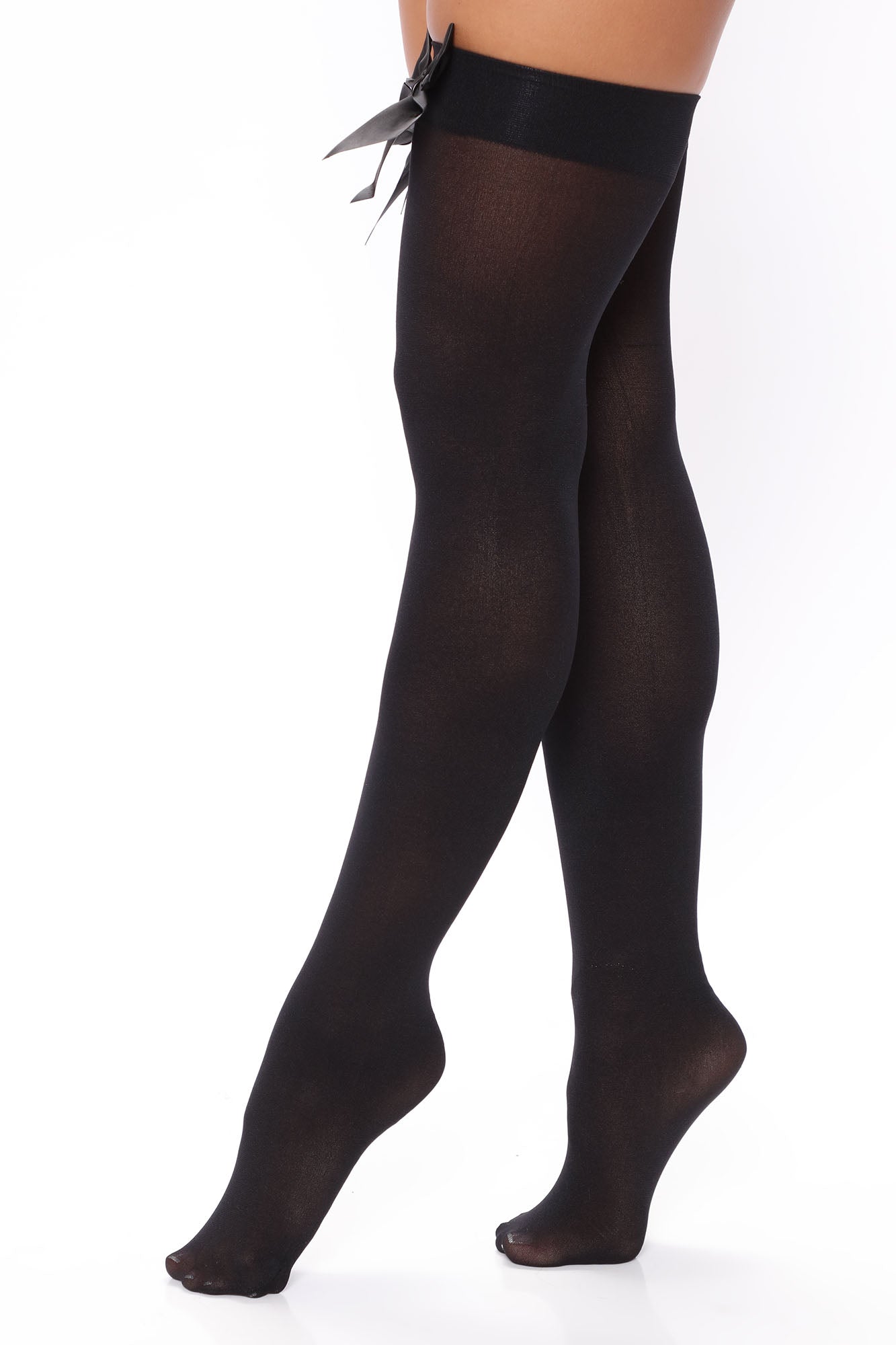 Pull Up On Me Thigh Highs - Black