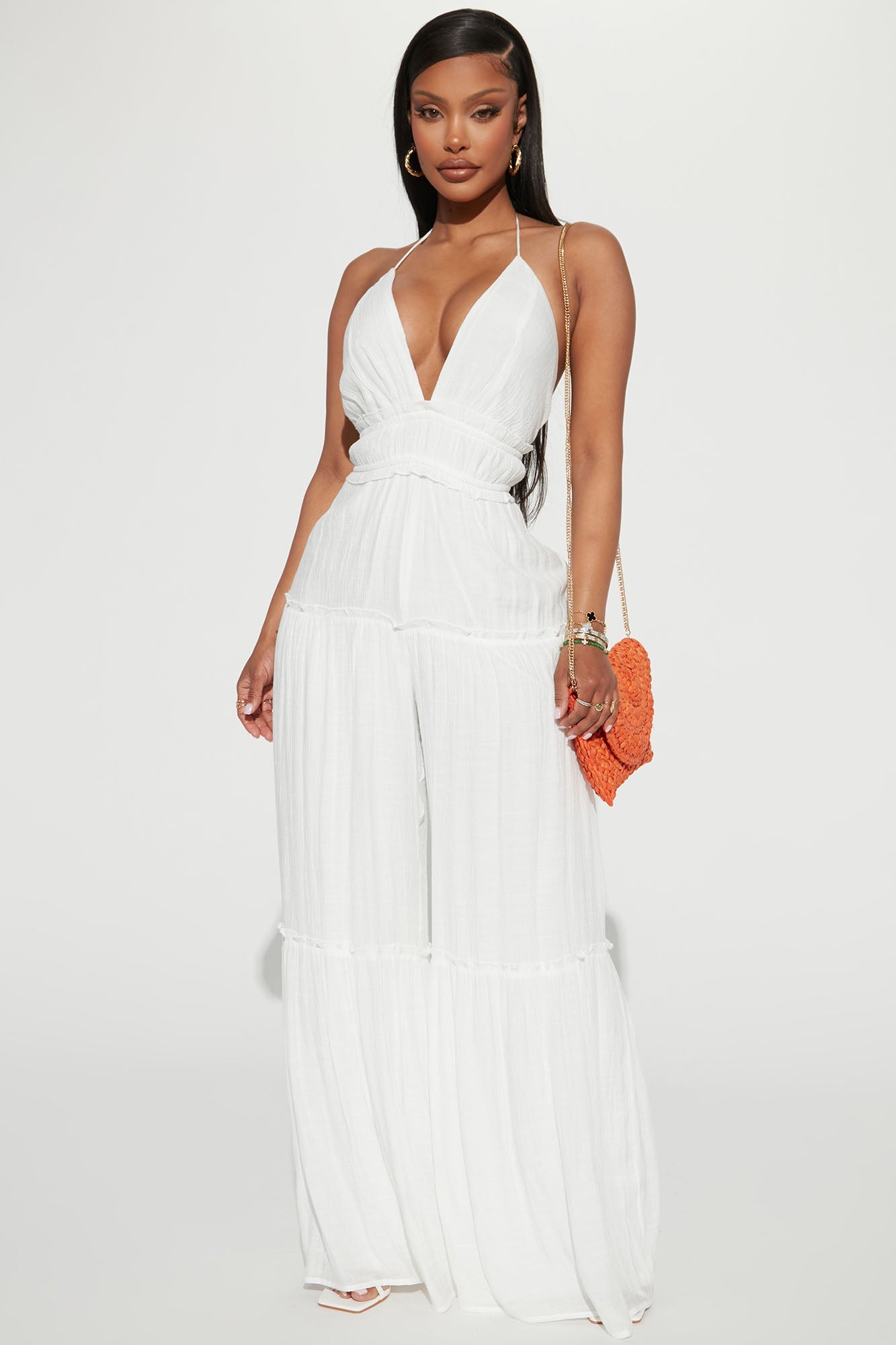 Gianna Gauze Jumpsuit - White