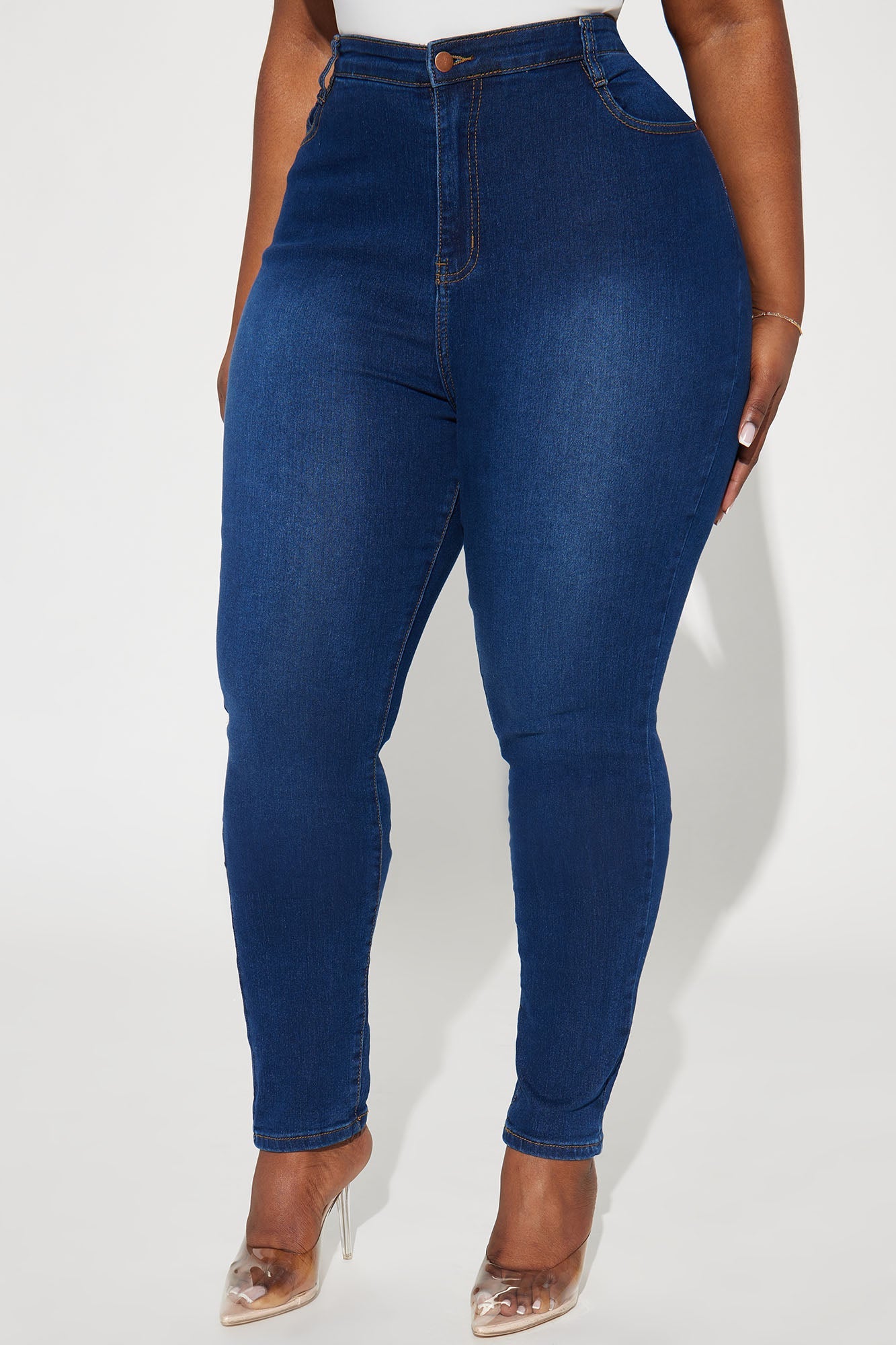 Marilyn High Waisted Skinny Jeans - Dark Wash