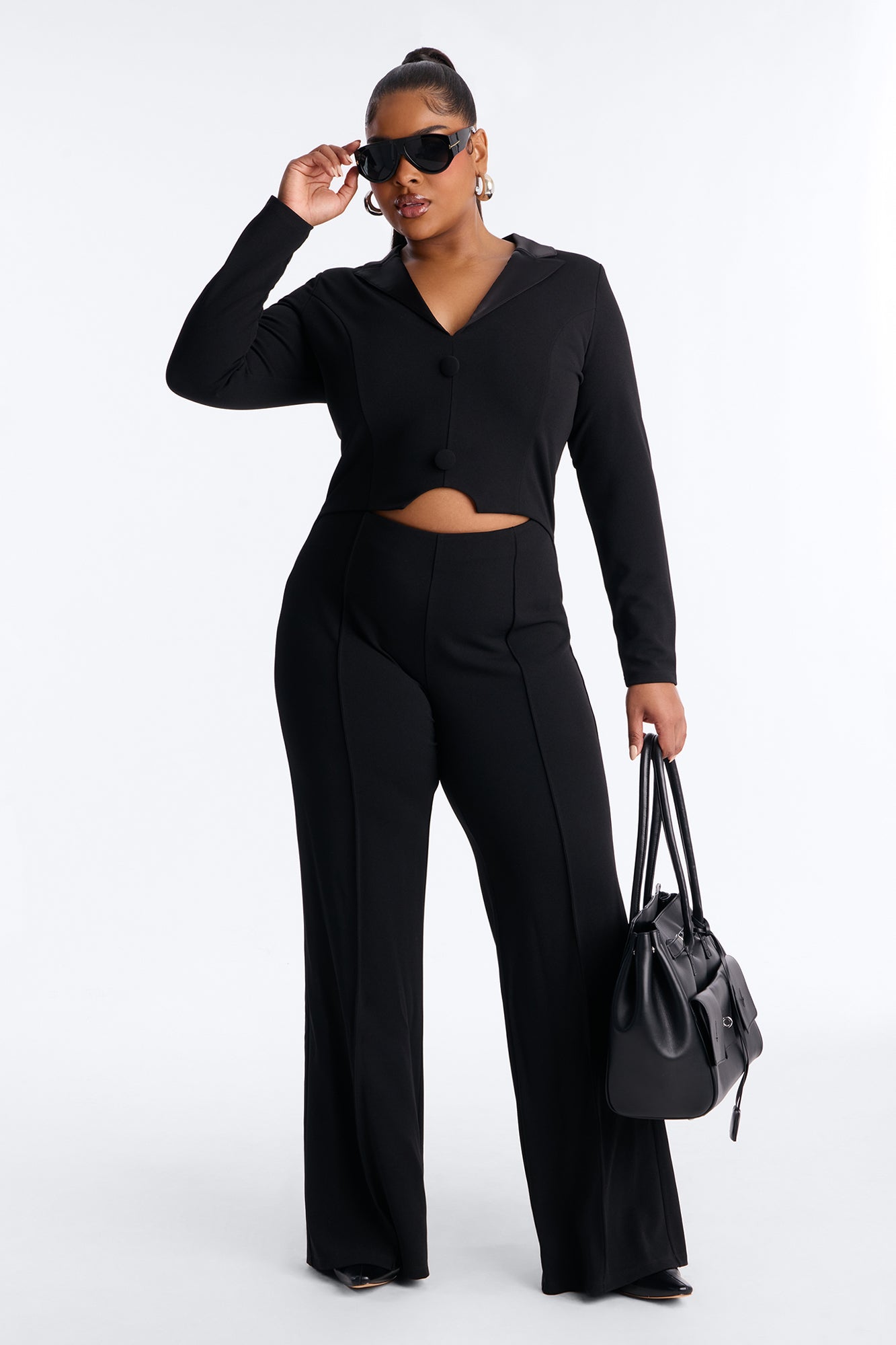 Trying To Impress Jumpsuit - Black