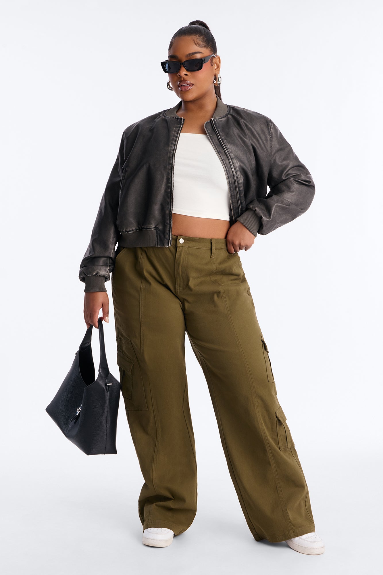Berkely Washed Cargo Pant - Military Green