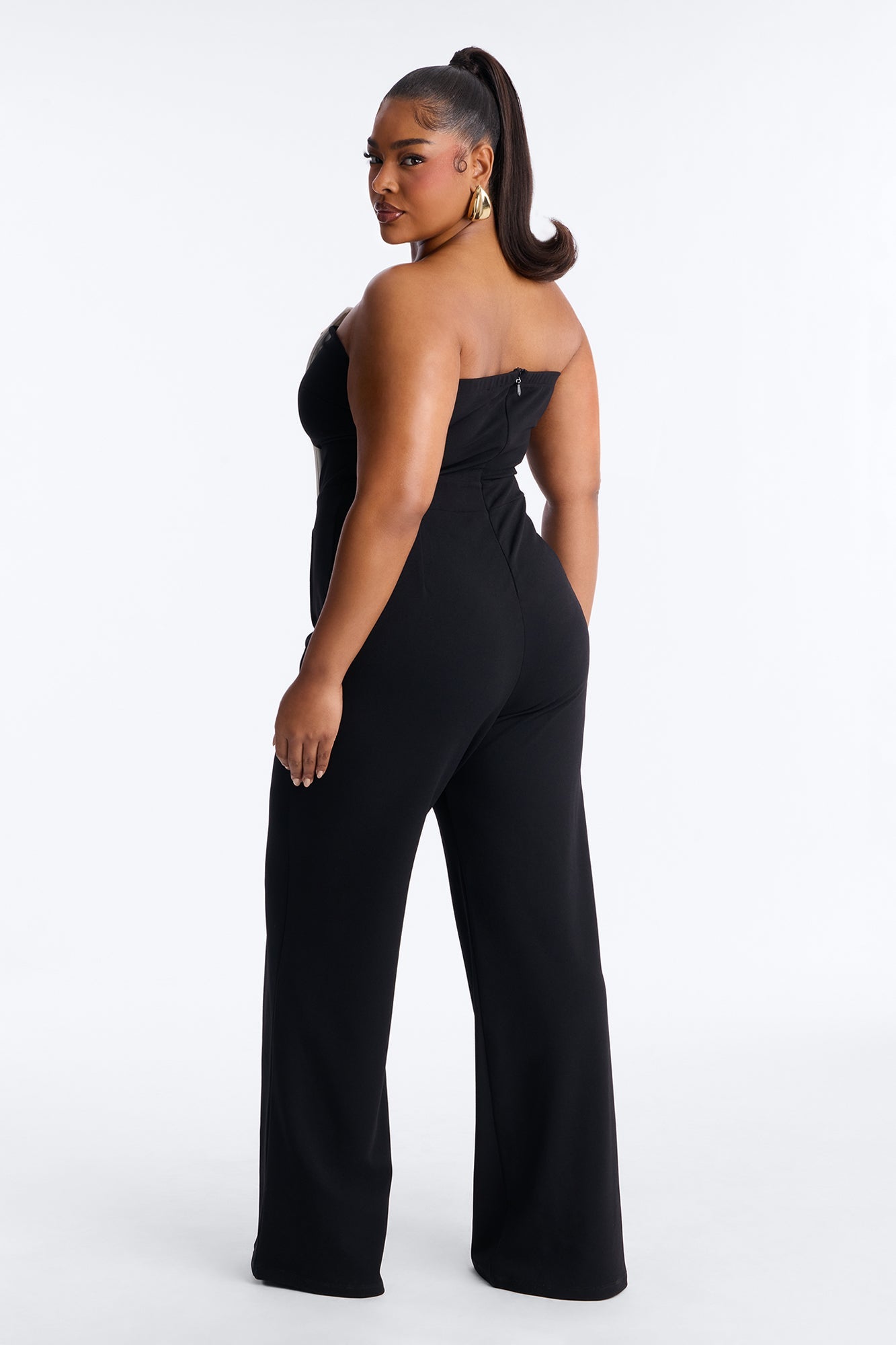Fine Dining Jumpsuit - Black/White