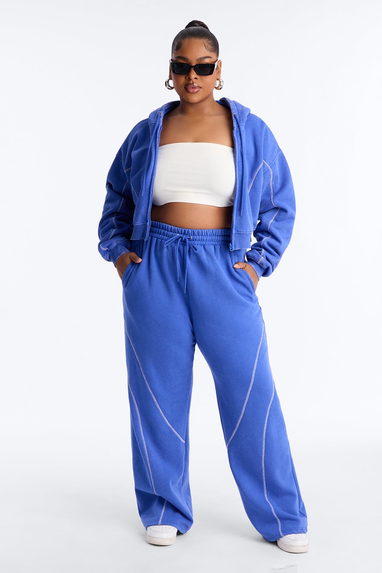 Norah Washed Lounge Pant - Blue