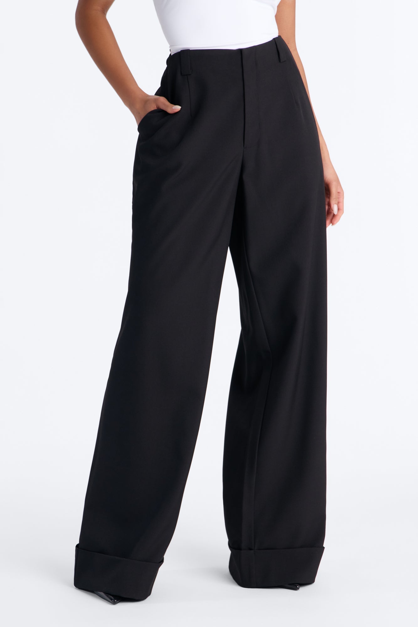 So Professional Low Rise Trouser Pants 33″ - Black
