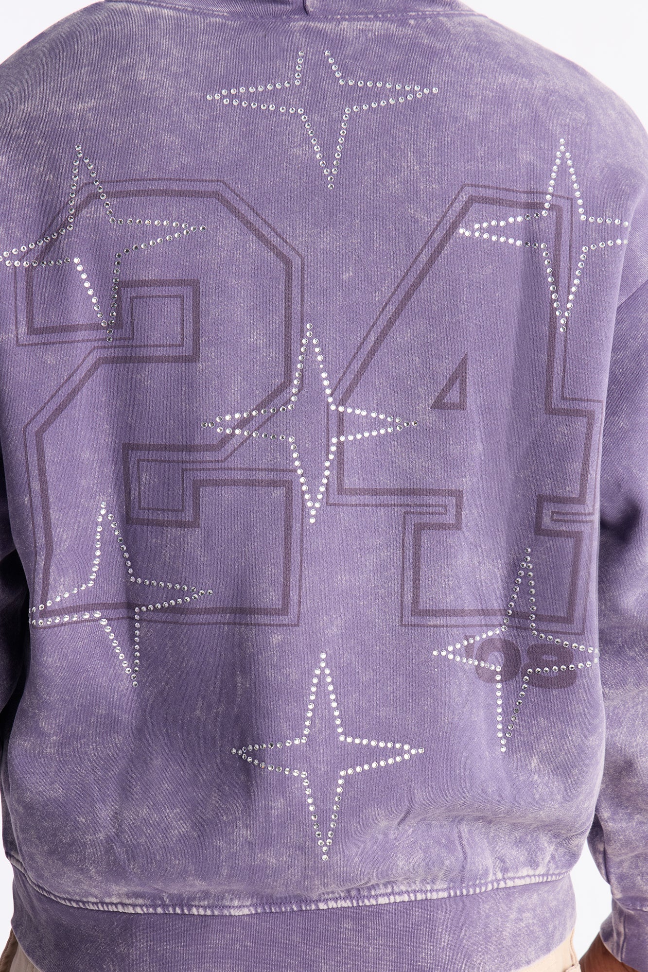 MVP Rhinestone Zip Hoodie - Lavender