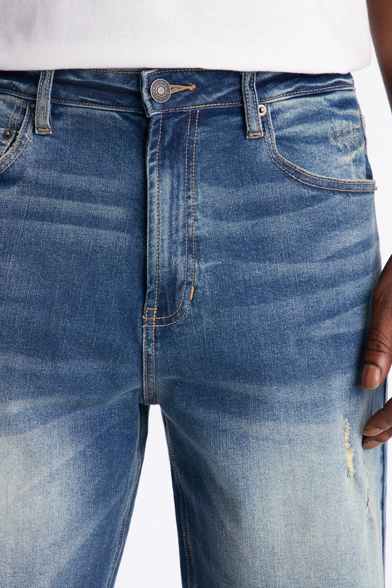 Lounge Relaxed Denim Shorts - Dark Wash