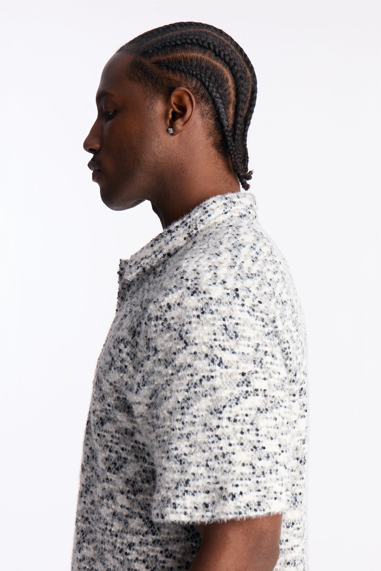 Montecito Textured Button Up Shirt - Black