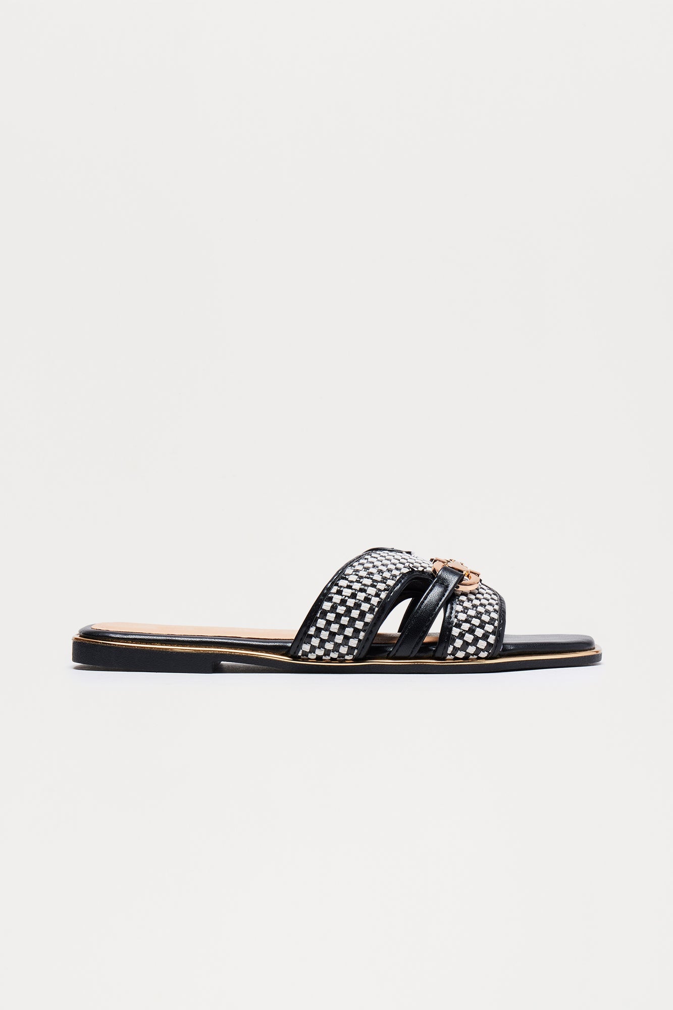Kenneth Hardware Sandals - Black