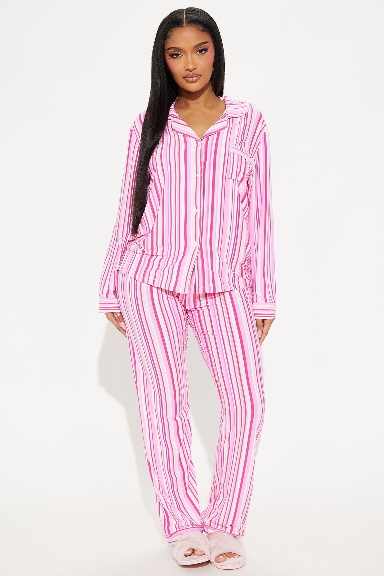 Touch Of Sparkle PJ Pant Set - Pink/combo