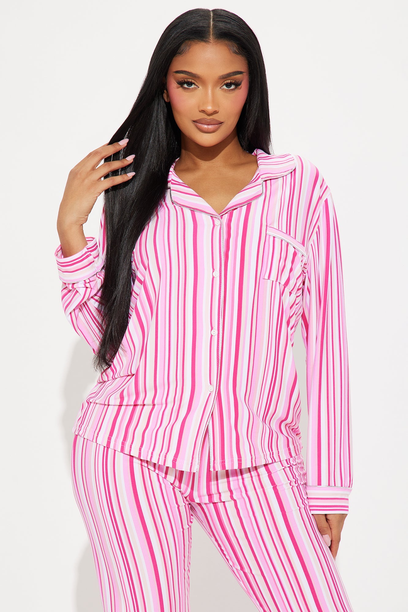 Touch Of Sparkle PJ Pant Set - Pink/combo